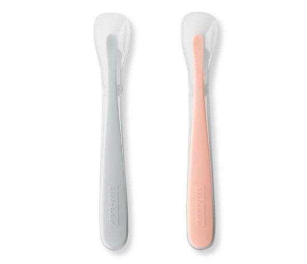 Skip Hop Zestaw łyżeczek Easy-Feed Grey/Soft Coral - 1256005 - zdjęcie